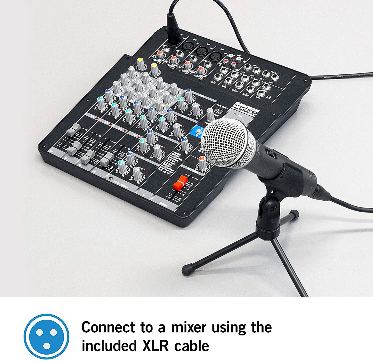 Samson Q2U USB/XLR Dynamic Microphone with Accessories Podcasting Live – JG  Superstore