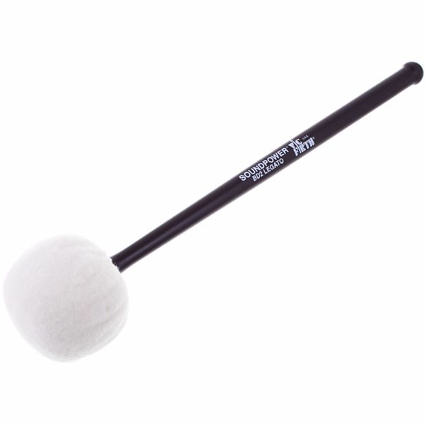 Vic Firth BD2 Soundpower Bass Drum Legato Percussion Mallet Big Drum Stick for Marching and Concert Performances