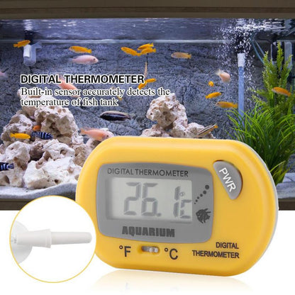 [CLEARANCE] Eagletech Digital LCD Thermometer Suitable for Aquarium (Yellow)