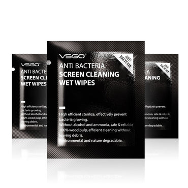 [CLEARANCE] VSGO V-T01E Anti Bacterial Screen Cleaning Wipes for Smartphones, Cameras, Tablet PCs (60 pcs / box)