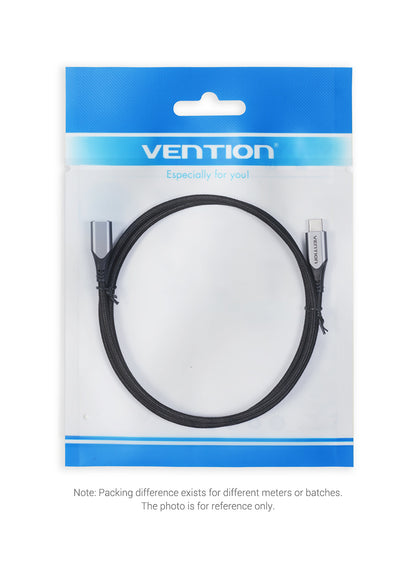 [CLEARANCE] Vention USB Type-C 3.1 Male to Female Extension Cable with 4K UHD Video 60W Fast Charging 5Gbps Data for Mobile Phone Laptop and Other USB-C Devices (0.5M) | TABHD