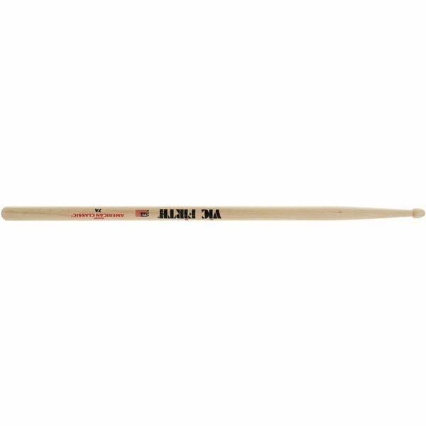 Vic Firth American Classic 7A Hickory Wood Tear Drop Tip Drumsticks (Pair) Drum Sticks for Drums and Percussion (Wood, Nylon Tips)