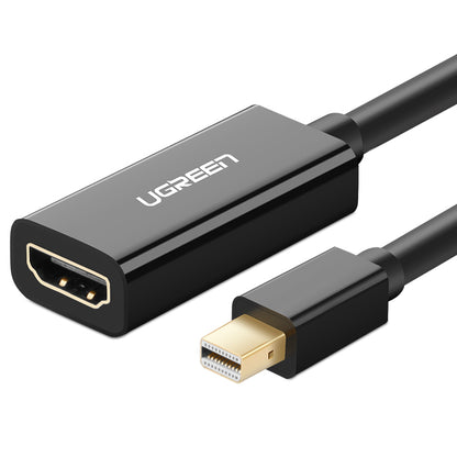 UGREEN 1080P 60Hz Mini DisplayPort DP to HDMI Gold-Plated Converter Cable Plug and Play for Display, Projector, TV (Black, White) | 10460, 10461