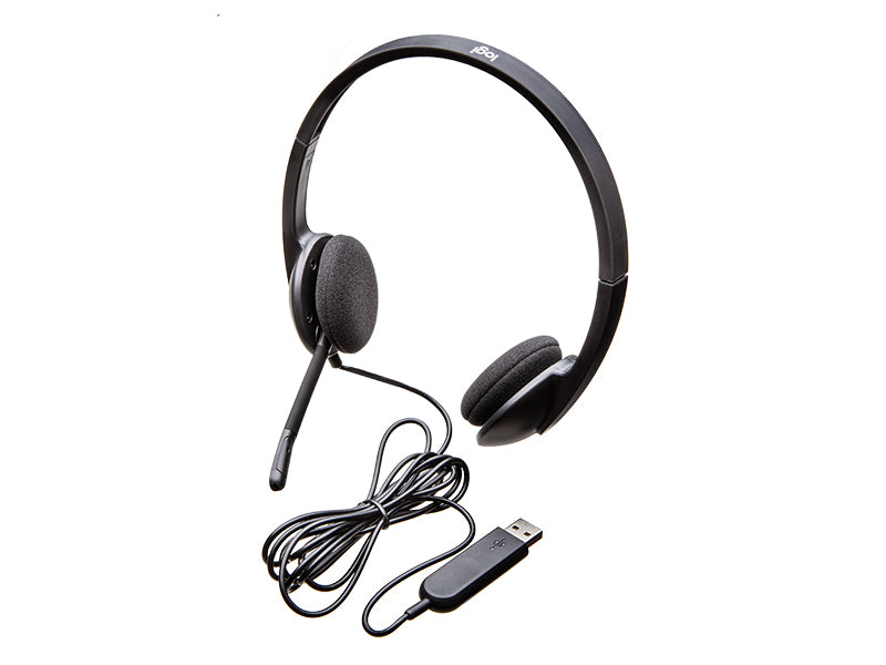 Logitech H340 USB Headset Stereo USB Headset for PC Windows and Mac