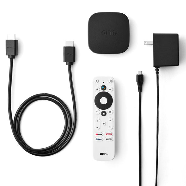onn. Android TV 4K UHD Streaming Device with Google Assistant and Dolby Audio Support