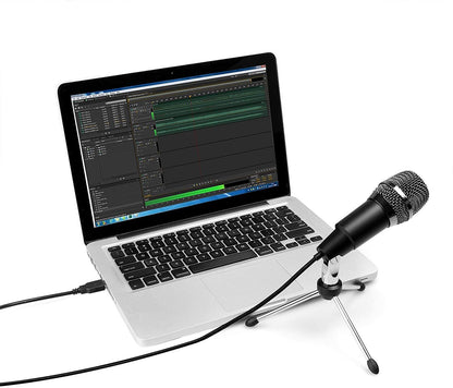 [CLEARANCE] Fifine K668 Plug and Play Home Studio USB Condenser Microphone for Skype, Recordings for YouTube, Google Voice Search, Games