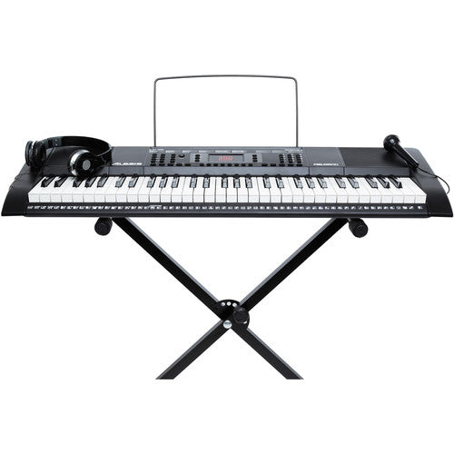 Alesis Melody 61 MKII 61-Keys Digital Keyboard with Built-In Speakers and  300 Tones (Bench and Stand Included), Mark II, JG Superstore