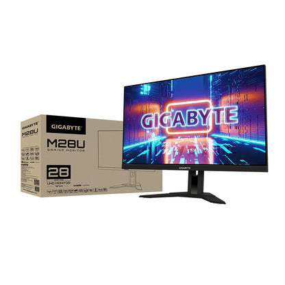 [CLEARANCE] GIGABYTE M Series M28U 28" 4K UHD KVM Gaming Monitor with 144Hz Refresh Rate, SS IPS Display, AMD FreeSync Premium Compatible, OSD Sidekick Support, Anti Glare and Flicker Free Function and Built-In Stereo Speakers| GP-M28U-AP