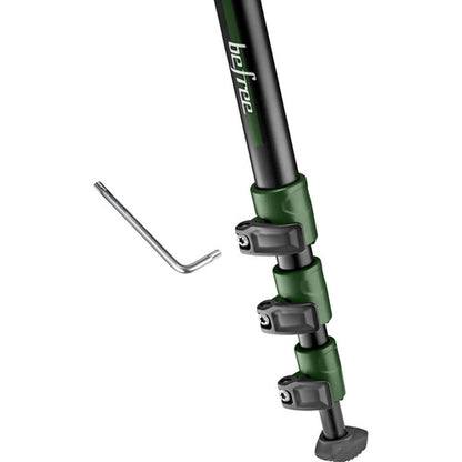 Manfrotto MKBFRA4GR-BH BeFree Color Aluminum Travel Tripod with Ball Head for Vlogging, Photography, etc. (Green)