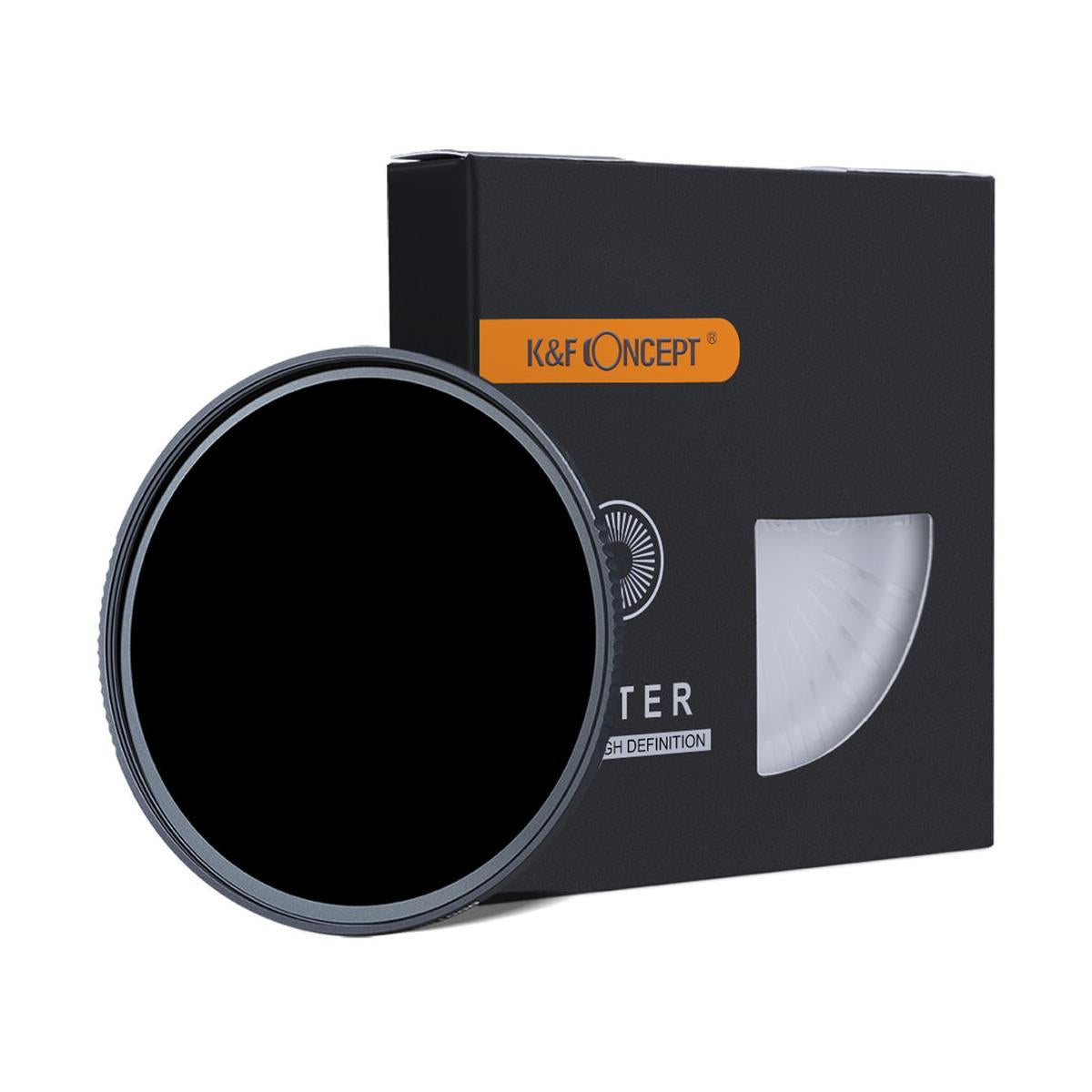K&F Concept KF01-1232 Multiple Layer Coating Nano X ND1000, Water Resistant Optic Lens Filter, 55mm