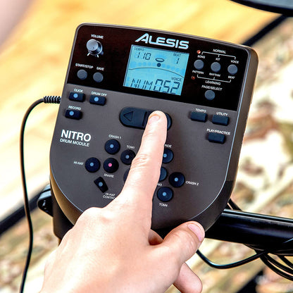 Alesis Nitro Mesh Kit 8 Piece All Mesh Electronic Drum Kit with Super Solid Aluminum Rack Drum Sticks and Drum Key Included