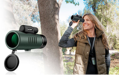 K&F Concept 12X50 Monocular Telescope with Smartphone Adapter, IP68 Waterproof, Anti-fog Bak-4 Prism Scope for Bird Watching, Hunting, Camping, Travelling, Wildlife