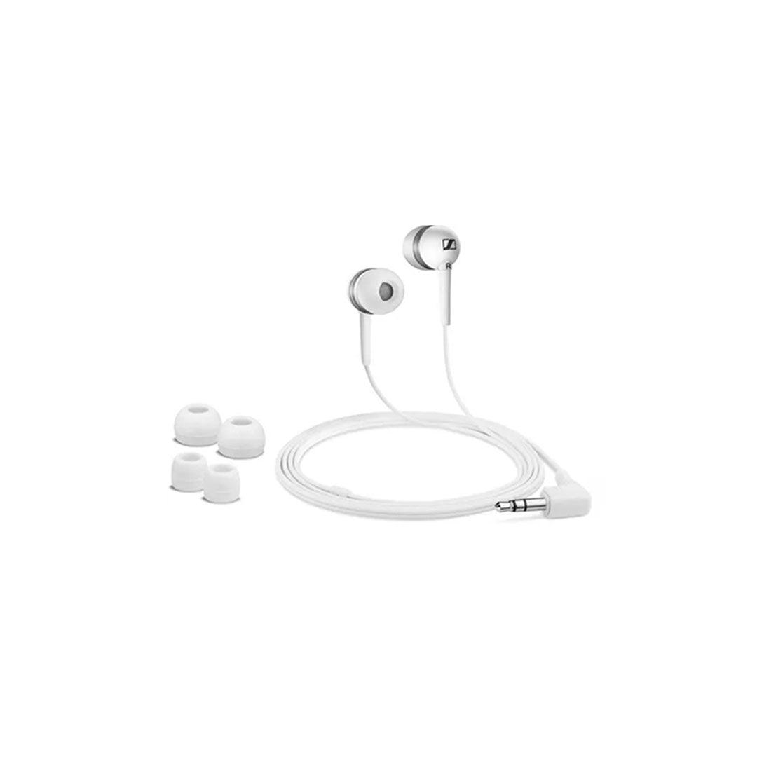 Sennheiser CX 100 Earphones with Extra Ear Adapter Tips for Smartphones and Music Players Black White