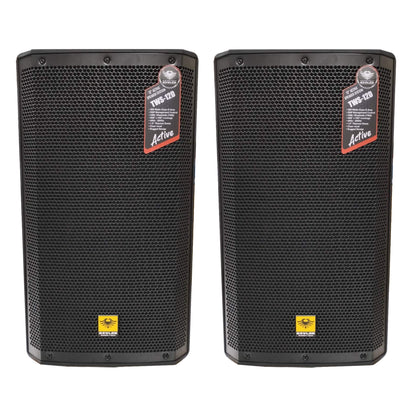 KEVLER TWS Series 12" / 15" 500W 2-Way Active Loudspeaker (PAIR) with Built-in Class D Amplifier, High-Pass Filter, DSP Preset Modes, Bluetooth Function, Built-In USB Port, SD Card Slot and Multiple Handles TWS-12D TWS-15D