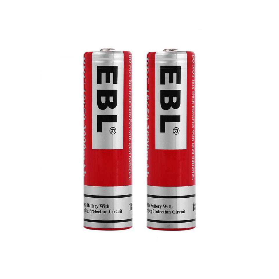 EBL LN-8131 3.7V 18650 3000mAh Li-Ion Lithium Ion Rechargeable Batteries for Portable and Emergency Electronics (Pack of 2)