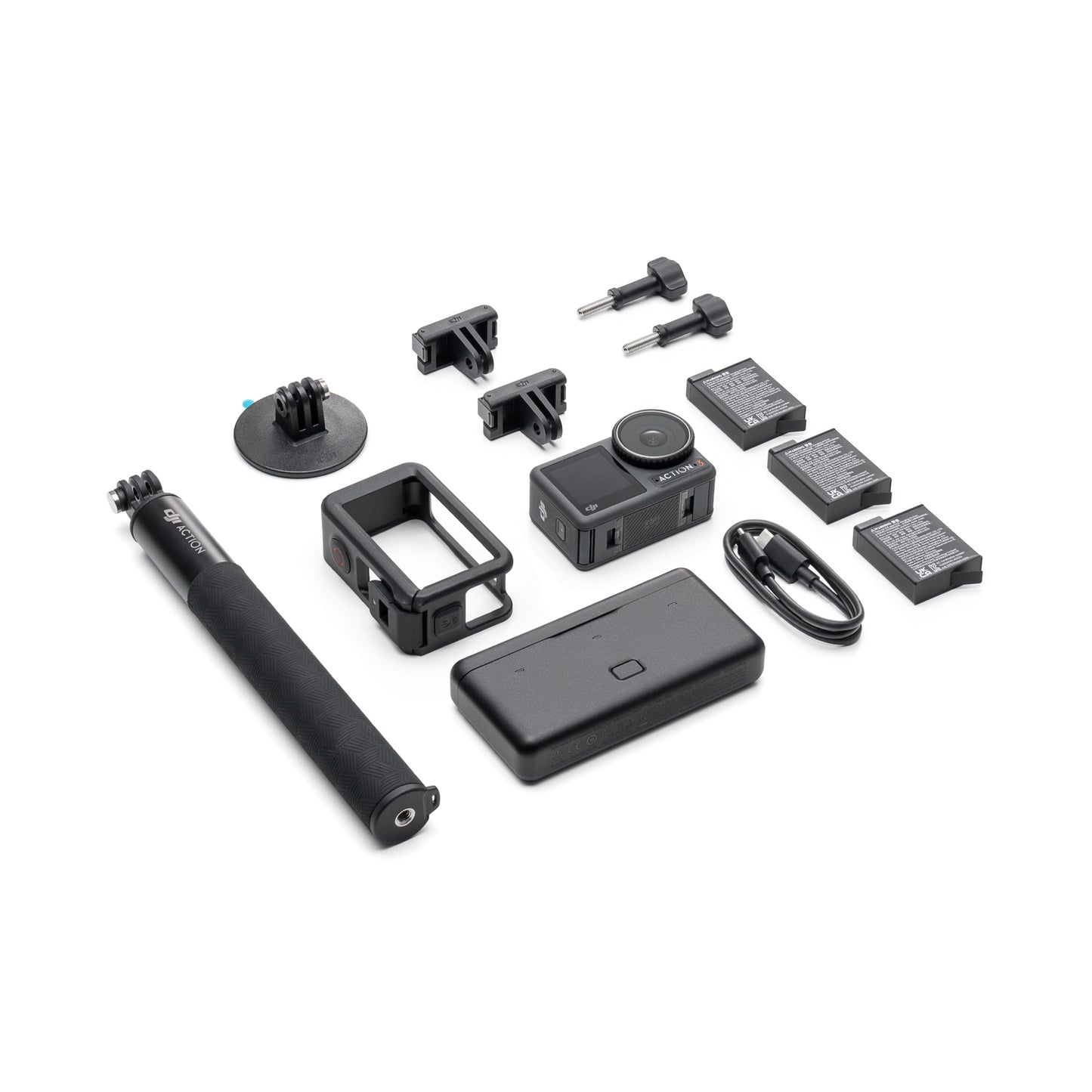 DJI Osmo Action 3 4K 120Hz Sports Camera with Cold Resistance Waterproof for Up to 16M Super Wide FOV Lens and Built-in Image Stabilization for Outdoor Videography and Vlogging (Standard and Adventure Pack Available)
