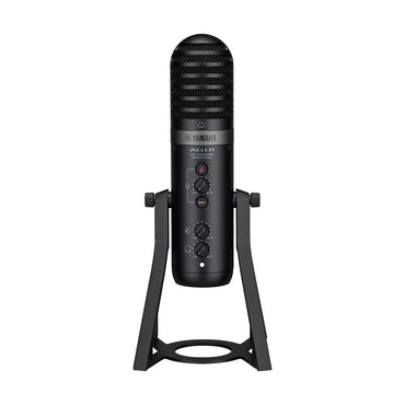 Yamaha AG01 Desktop USB Cardioid Condenser Microphone with Type-C and 3.5mm TRRS AUX I/O, Internal Audio Loopback Function and Built-In Mixer for PC Computer Laptop and Mobile