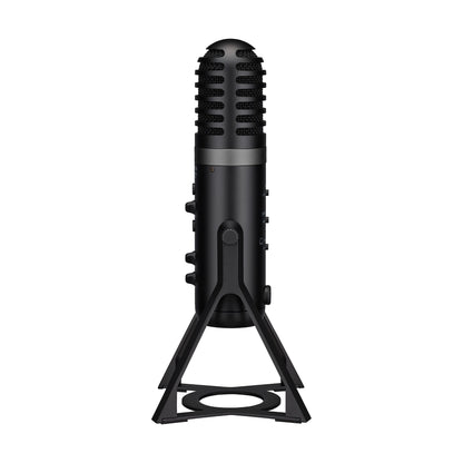 Yamaha AG01 Desktop USB Cardioid Condenser Microphone with Type-C and 3.5mm TRRS AUX I/O, Internal Audio Loopback Function and Built-In Mixer for PC Computer Laptop and Mobile