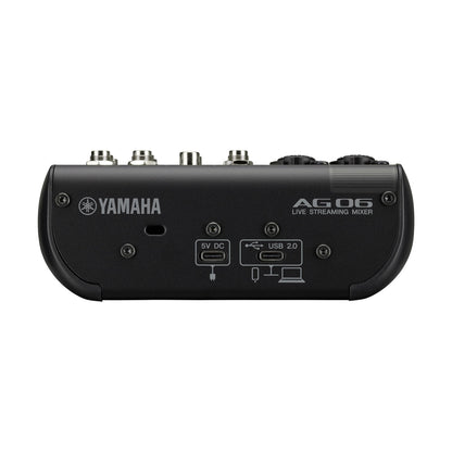 Yamaha AG03 MKII Mark II 3-Channel Livestream Set Pack Bundle with Multipurpose Mixer USB Audio Interface, YH-MT1 Monitoring Headphones, and YCM01 Condenser Microphone for Audio and Music Recording and Production | AG03 MK2 PACK