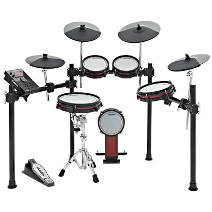 [CLEARANCE] Alesis Crimson II SE 9-Piece Electronic Drum Kit with Mesh Heads, MIDI In/Out, Dual-Zone Mesh Pads, Triple-Zone Ride, Cymbals with Choke, Double Kick Compatible
