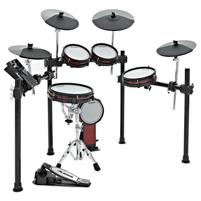 [CLEARANCE] Alesis Crimson II SE 9-Piece Electronic Drum Kit with Mesh Heads, MIDI In/Out, Dual-Zone Mesh Pads, Triple-Zone Ride, Cymbals with Choke, Double Kick Compatible