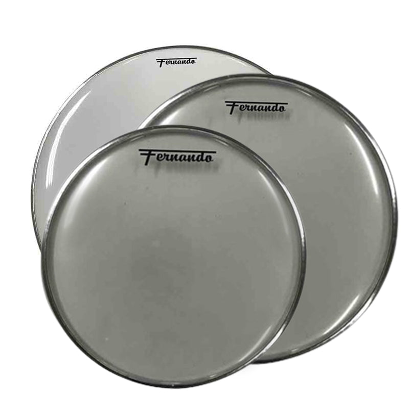 Fernando Ambassador Bass Drum Head with Single Ply Film Coating for Marching Drums and Kits (24", 26", and 28") | UT-1224-BA, UT-1226-BA, UT-1228-BA