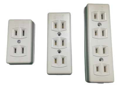 OMNI Spring Type Outlet Socket 10A 220V (2 Gang, 3 Gang, 4 Gang) for Electronics Appliances | STO-002 STO-003 STO-004