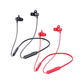 Motivo W50 In-Ear Sport Earphones with Bluetooth 5.0, IPX5 Sweat Resistant, Button-Type Controls with Microphone for Smartphones, PC and Laptop (Black, Red) | E0005, E0006