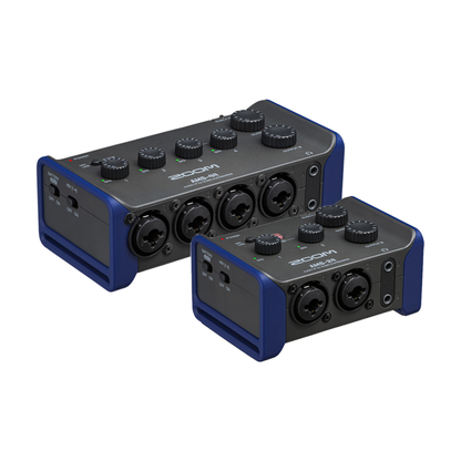 Zoom AMS-24 / AMS-44 Portable 4-Channel USB Audio Interface with XLR/TRS Combo Input Jack, Switchable Inputs, Stereo Link, 3.5mm Headphone Outputs, USB-C Interface and AA Battery Operation for Musicians AMS 24 AMS 44