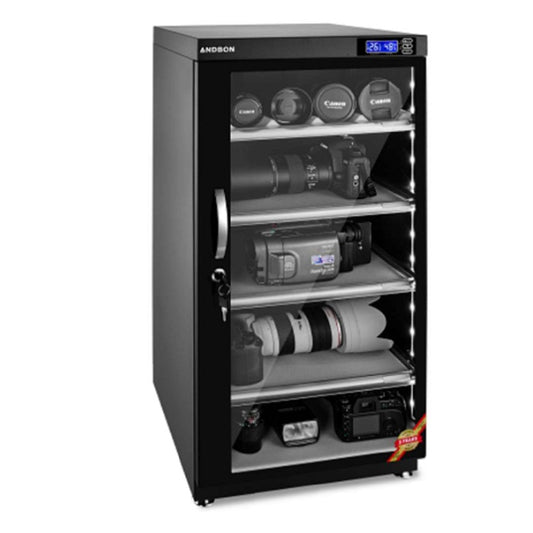 Andbon AD-125S Horizontal 125 Liters Dry Cabinet Box with Digital Display and Automatic Humidity Controller