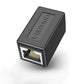 Vention CAT6 FTP Keystone Jack Ethernet LAN Cable Coupler with Durable PVC Shell (Black) | IPVB0