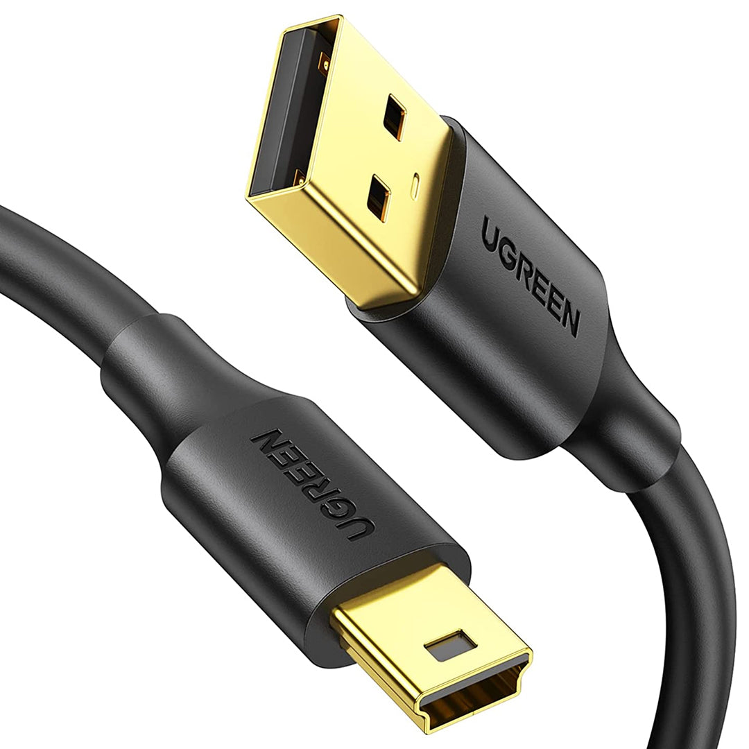 UGREEN USB 2.0 A Male to Mini 5 Pin Male Cable 2m (Black) – JG Superstore