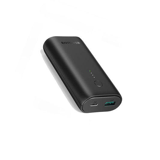 RAVPower 10000mAh Powerbank High Speed Charging 20W Super Slim Size with USB-C Cable Portable Charger | RP-PB205