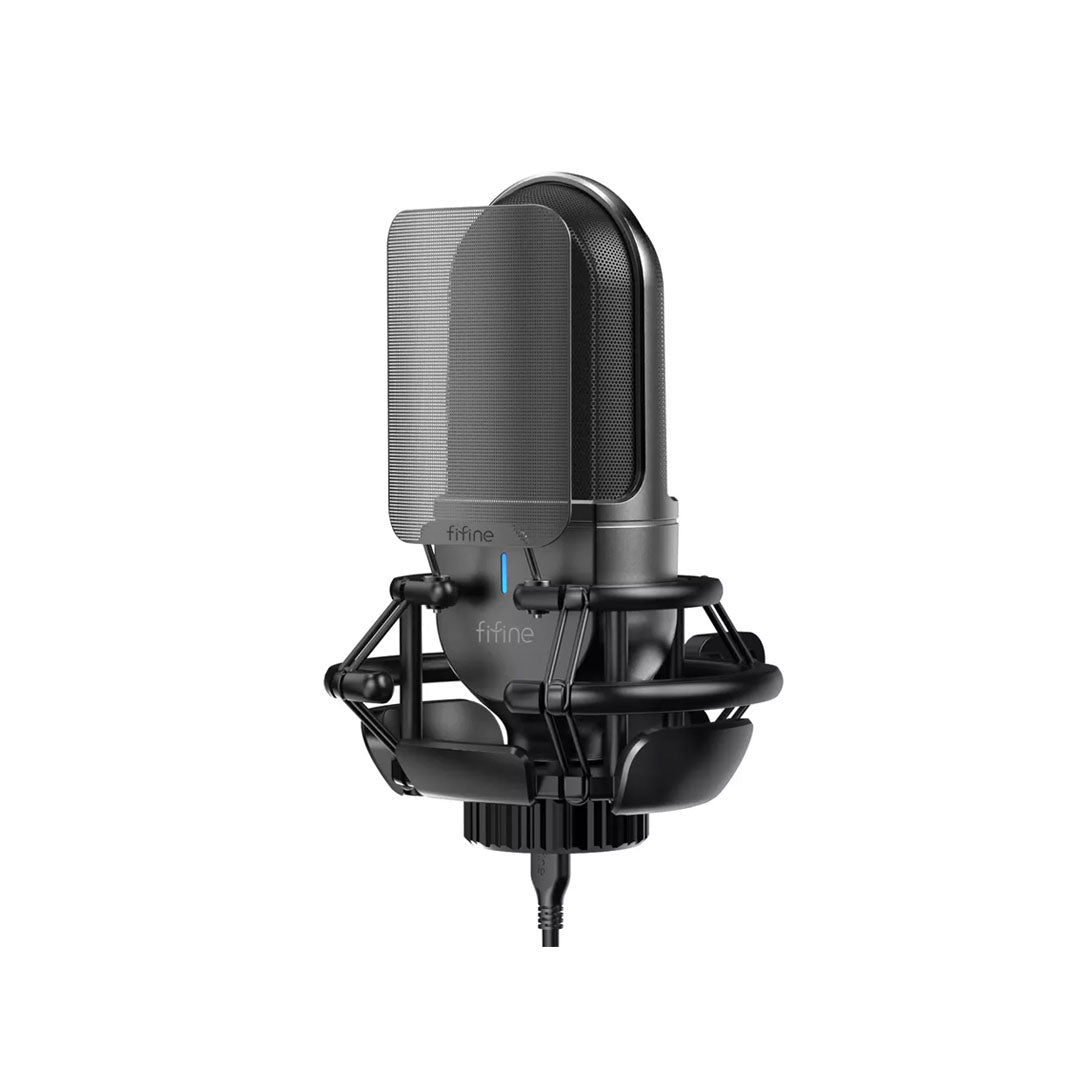 Fifine K726 XLR / K720 USB Type-C Cardioid Condenser Microphone with Noise Reduction Plug & Play for Professional Studio Recording, Gaming, Streaming and Podcasts