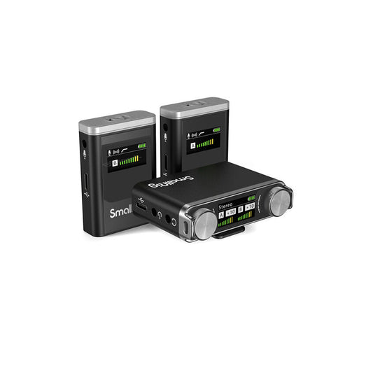 SmallRig Forevala W60 2-Person Compact Wireless Microphone System 2.4GHz with LCD Displays | 3487