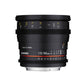 Samyang 50mm T1.5 VDSLR AS UMC Manual Focus Cine Lens for Full Frame Nikon F Mount Cameras | SYDS50M-N