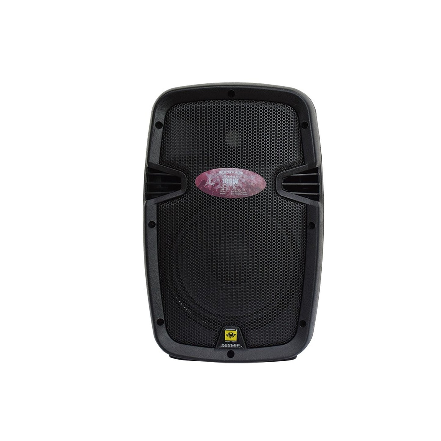 KEVLER EON-8A 8" 200W 2-way Full Range Active Loud Speaker (Pair) with LCD Display and Class D Amplifier, Built-In USB Port / FM / Bluetooth Function, RCA Input and 3 Mic Line I/O