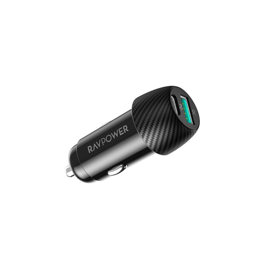 RAVPower 2-Port USB Car Charger & Speedy Charging 49W / 50W with Universal Compatibility | RP-VC030, RP-VC032