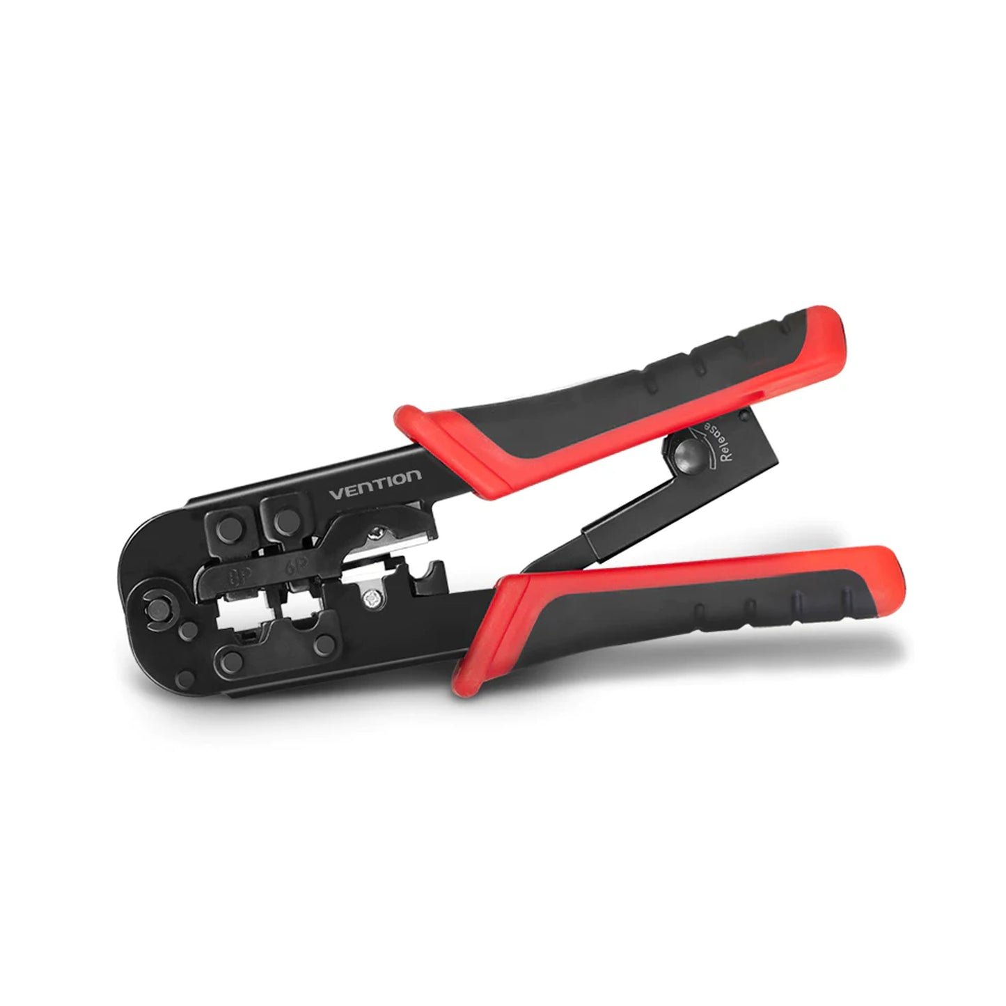 Vention Multifunctional 4P / 6P / 8P Crimping Tool with Crimper Cutter Stripper Plier and Rachet for RJ45 Lan Network Cable | KEAB0, KEDB0