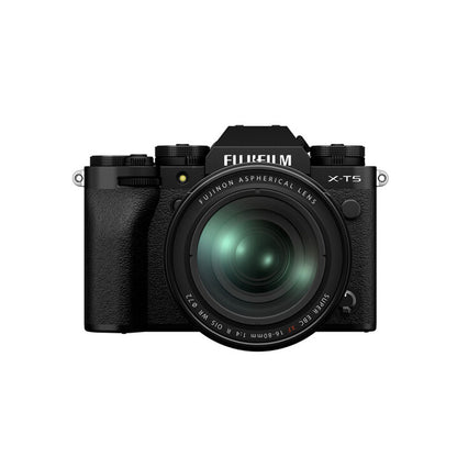 FUJIFILM X-T5 Body with XF 16-80mm f/4 OIS WR / 16-50mm f/2.8-4.8 R LM WR / 18-55mm f/2.8-4 R LM OIS Lens Mirrorless Camera Kit with 40MP APS-C X-Trans CMOS 5 HR BSI Sensor, X-Processor 5, and 7-Stop In-Body Image Stabilization