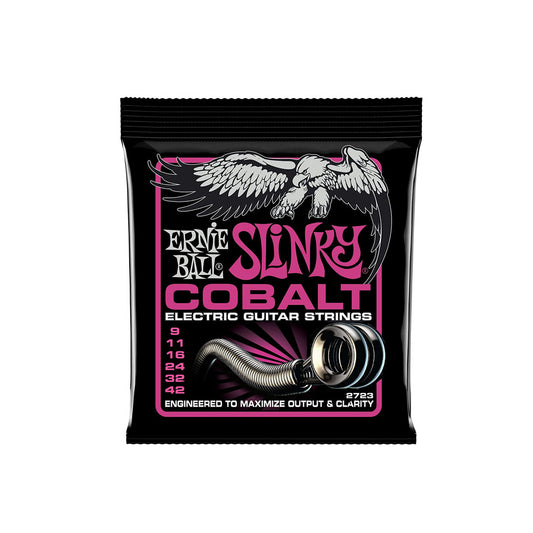 Ernie Ball Super Slinky Bright Gauge Cobalt Alloy Guitar Strings Set (.09-.042mm) | 2723