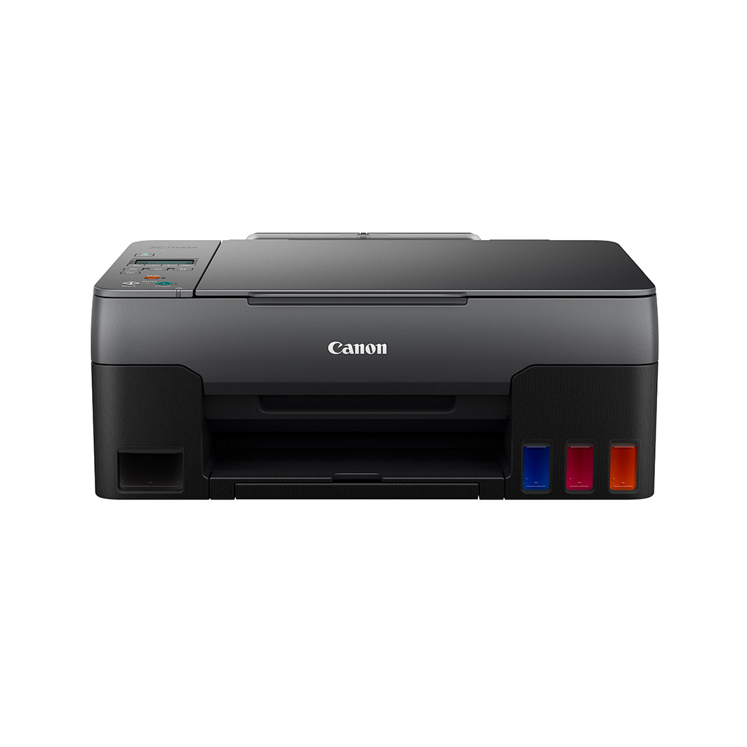 Canon PIXMA G2020 Easy Refillable Inkjet Printer with 1200DPI Printing Resolution, Ink Efficient Feature, 100 Max Sheets, 2-Line LCD Display and Easy Replaceable Cartridge for Office and Home Use