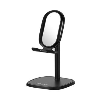 Yoobao B6 Adjustable Desktop Mobile Phone and Tablet Stand Holder with Mirror Black or White Color Variation