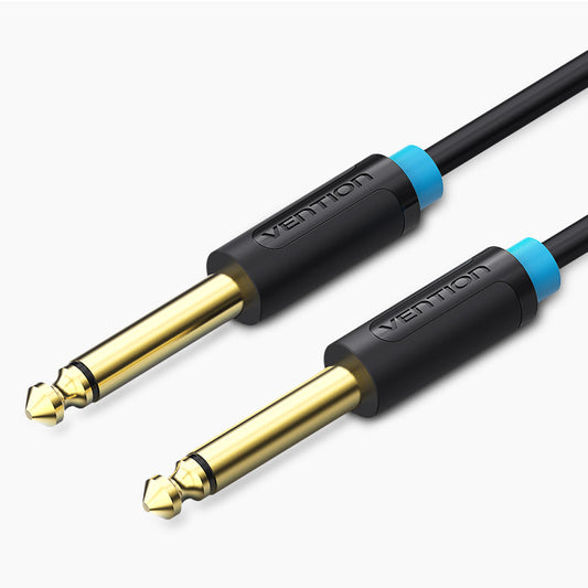 Vention TS 6.5mm Male to TS 6.5 Male Gold Plated (BAA) Audio Cable for Amplifiers, Musical Instruments, Speakers, Sound Box ( Available in 0.5M, 1M, 1.5M, 2M, 3M, and 5M)