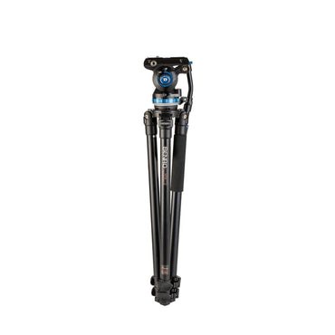 Benro A373F Aluminum 3-Section Single-Tube Tripod with S8Pro Fluid Video Head for Professional Photo and Video Production | A373FBS8PRO