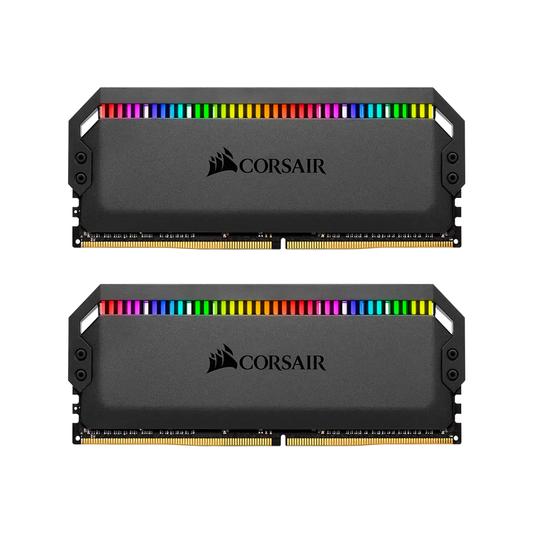 CORSAIR Dominator Platinum iCUE RGB 64GB (32GB x2) DDR4 C16 with 3200MHz Base Speed, Overclockable Speed for Desktop PC Computer (Black) | CMT64GX4M2C3200C16