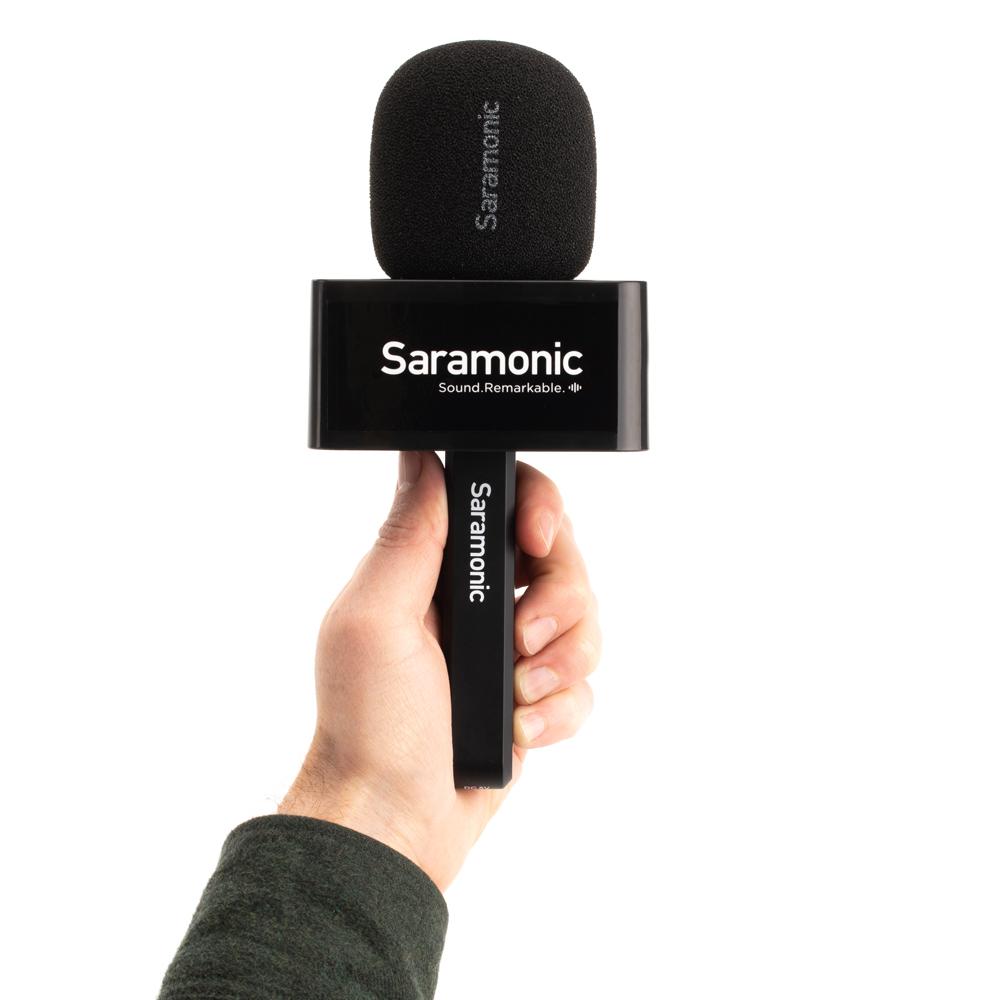 Saramonic Blink 500 Pro HM Handheld Transmitter Holder of Blink 500 Pro TX Transmitter, Interviews, News Reporting, Events & Speech Applications