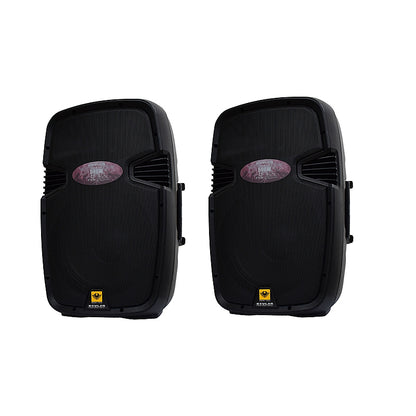 KEVLER EON-12 12" 500W 2-Way Bass Reflex Full Range Passive Loud Speaker with Multiple Handles, Bottom Pole Mount, Multi Angle Enclosure and Easy Daisy-Chain Loop Connection