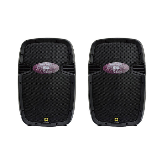 KEVLER EON-10 10" 300W 2-Way Bass Reflex Full Range Passive Loud Speaker with Multiple Handles, Bottom Pole Mount, Multi Angle Enclosure and Easy Daisy-Chain Loop Connection