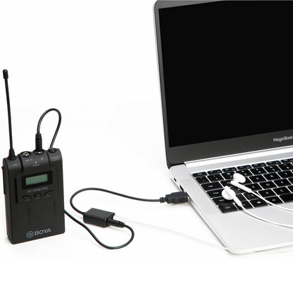 [CLEARANCE] Boya BY-EA2L USB External Sound Card 3.5mm TRS Audio Microphone and Headset Adapter Cable (15cm)
